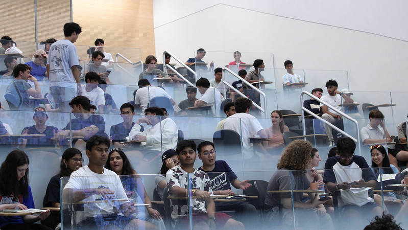 Students in a classroom