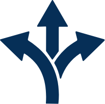 Arrows splitting and diverging