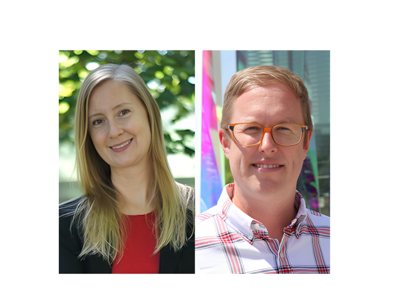 Headshots of Susan Thomas and J. Brandon DIxon