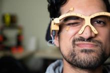  Student wearing a Google Glass
