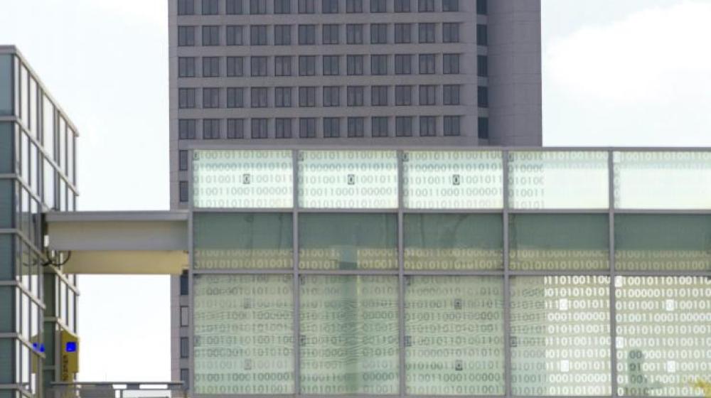 The Binary Bridge on the Georgia Tech campus