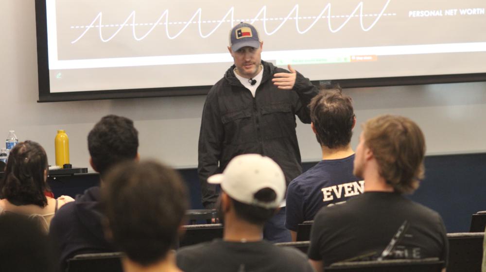 Josh Luber, co-founder of StockX, zerocool, Fanatics Collectibles, speaks to Georgia Tech students